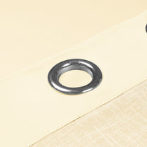 2 Pcs Blackout Serene Duo Cream Solid Window/Door/Semi Long Door/Long Door Curtains