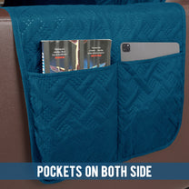 Sofa Throw Cover With Solid Pattern In Navy Blue For 1 | 2 | 3 | 4 Seater From Story@Home