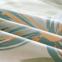 Metro Gold 190 TC Cotton White & Light Blue Double Bedsheet with Pillow Covers