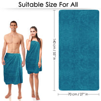 Story@Home 2 Units Microfiber Men Bath Towels - Blue