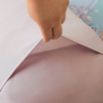 Story@home 300 TC Talespun Microfiber Light Purple & Mint Green King Size Floral Bedsheet with 2 Pillow Covers