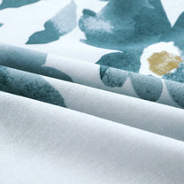 Metro Gold 190 TC Cotton Blue & Grey Double Bedsheet with Pillow Covers