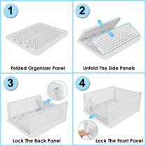 Story@Home White Pack of 4 Foldable Shirt Stacker Box