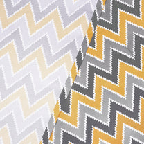 2 Pcs 250 GSM Yellow & Grey Topaz Polyester Window / Door / Semi Long Door/ Long Door Curtains