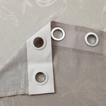 2 Pcs Grey & Pink Sheer Window / Door / Semi Long Door/ Long Door Curtains