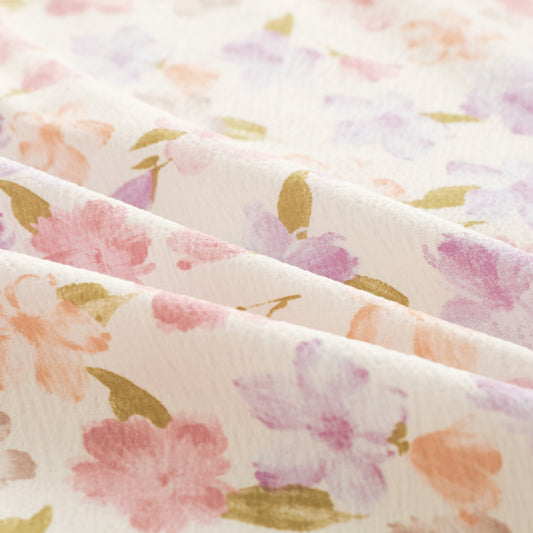 Story@home 240 TC Air Cotton Microfiber Multicolor King Size Floral Bedsheet with 2 Pillow Covers