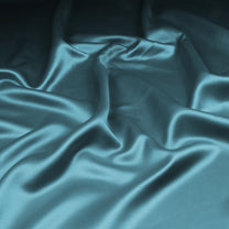 2 Pcs Blackout Foil Cyan Blue & Light Grey Gradient Window/Door/Semi Long Door/Long Door Curtains