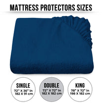 Story@Home Royal Blue Terry 100% Waterproof and Dustproof Premium Single / Double Size Mattress Protector