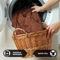 Sofa Cover Combo – 2 Pcs 1 Seater and 1 Pc 3 Seater Elastic Stretchable in Light Brown Solid Pattern by Story@Home