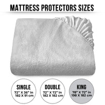 Grey Terry 100% Waterproof and Dustproof Premium Single / Double / King Size Mattress Protector