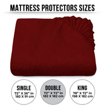 Story@Home Maroon Terry 100% Waterproof and Dustproof Premium Single / Double Size Mattress Protector