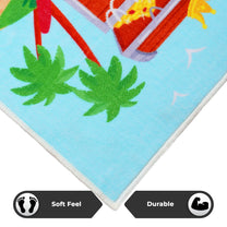 Story@Home Sky Blue Sea Pirate Design Printed Carpet With Anti-Skid Back For Kids