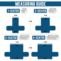 Sofa Throw Cover With Solid Pattern In Navy Blue For 1 | 2 | 3 | 4 Seater From Story@Home