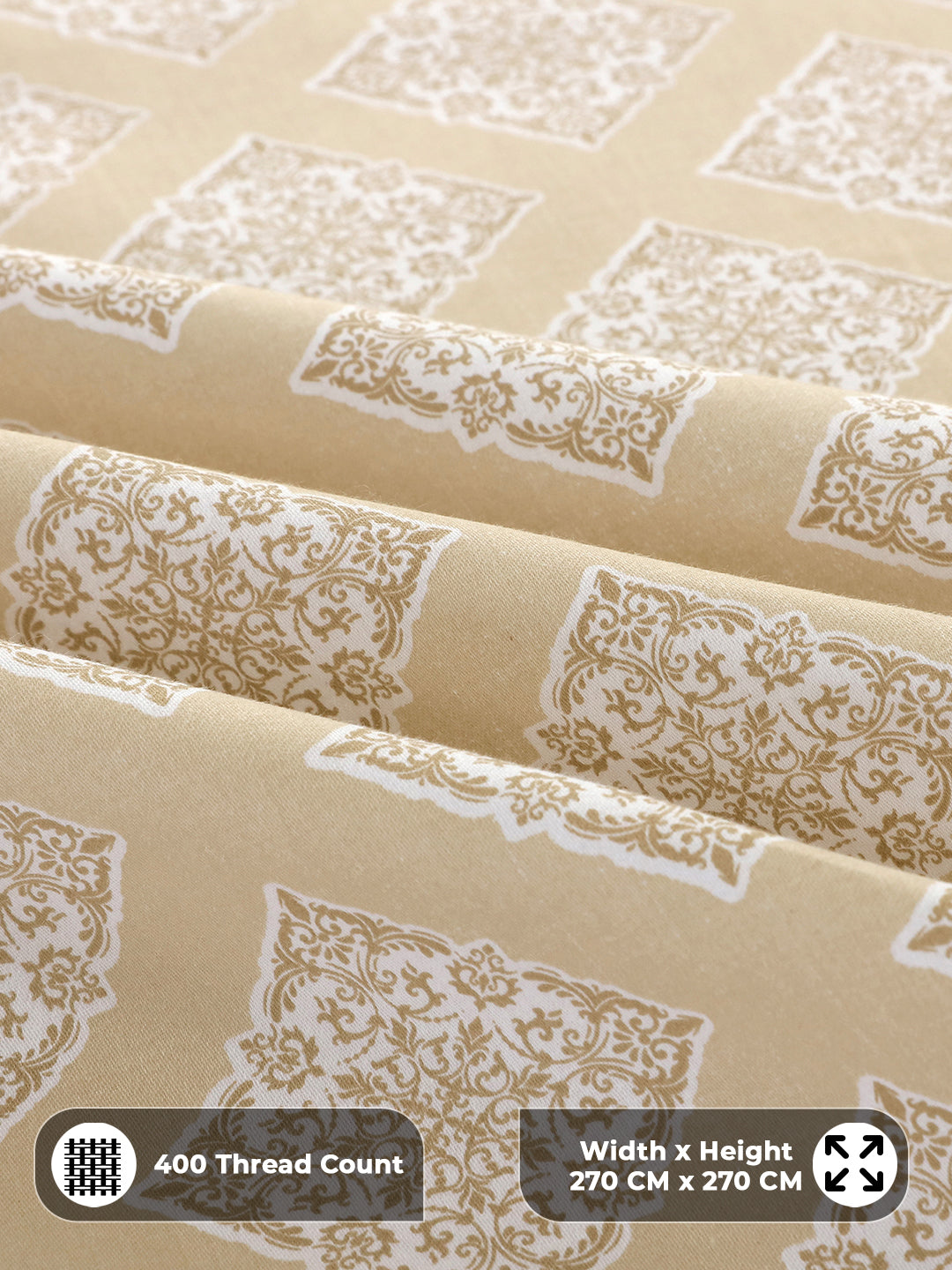 400 thread count sateen cotton close-up