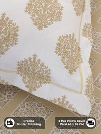 Precise border stitching on pillow covers