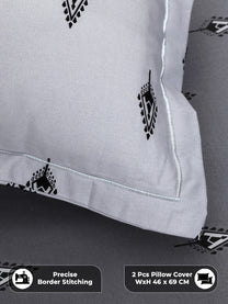Precise border stitching on pillow covers