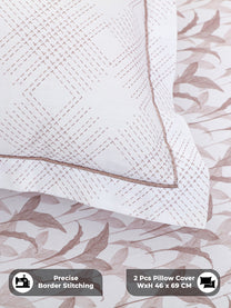 Precise border stitching on pillow covers