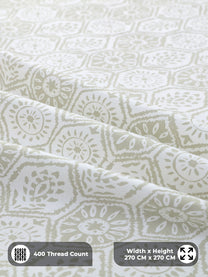 400 thread count sateen cotton close-up