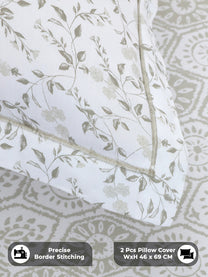 Precise border stitching on pillow covers
