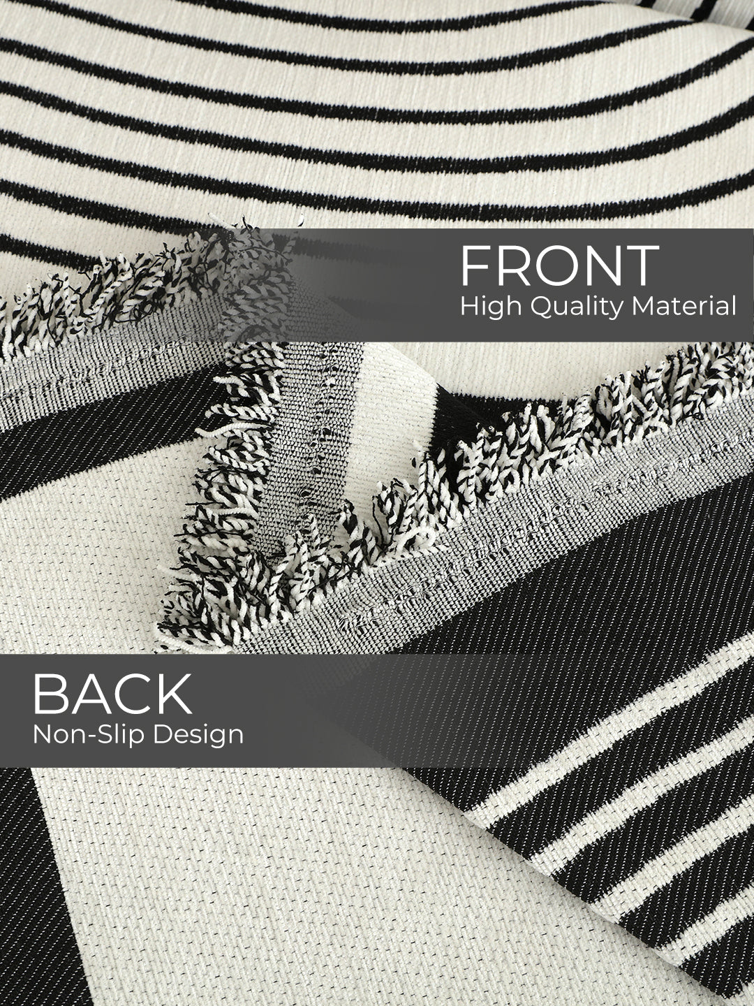 Front and non-slip back