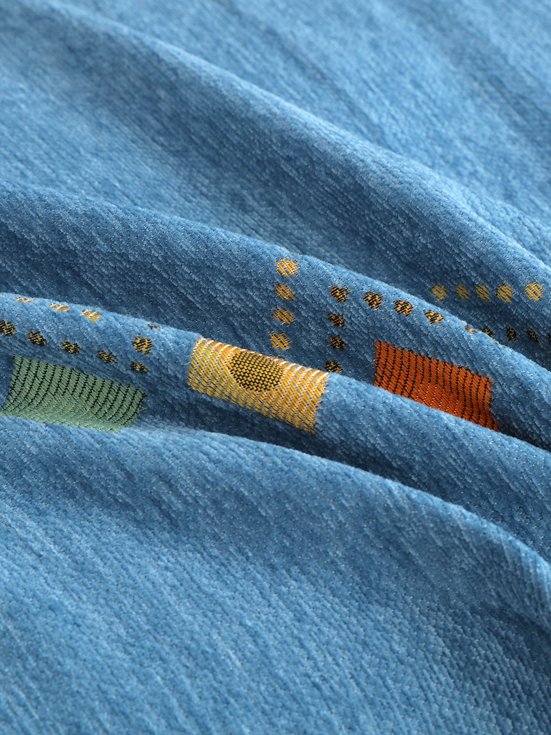Chenille texture close-up