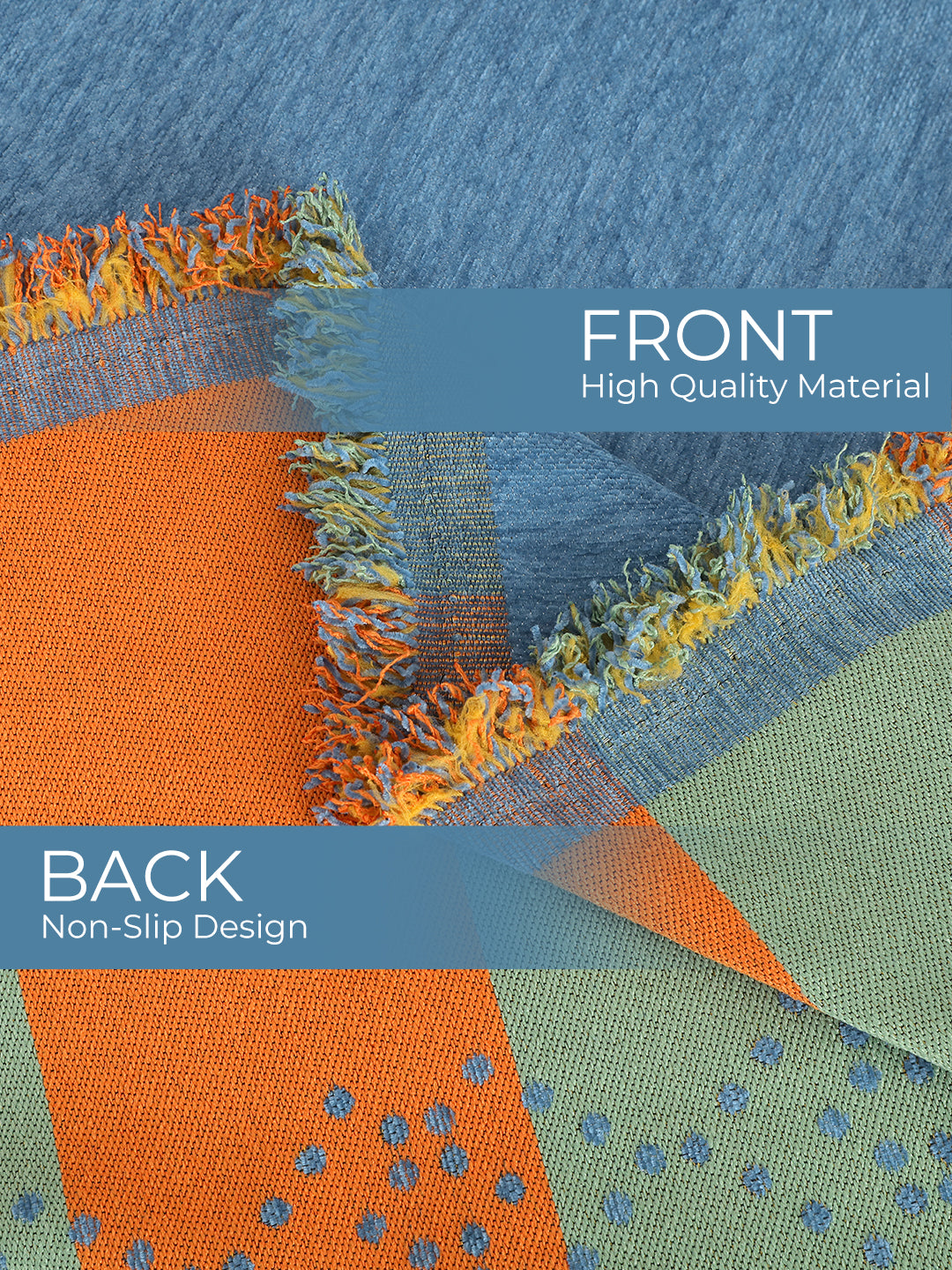 Front and non-slip back