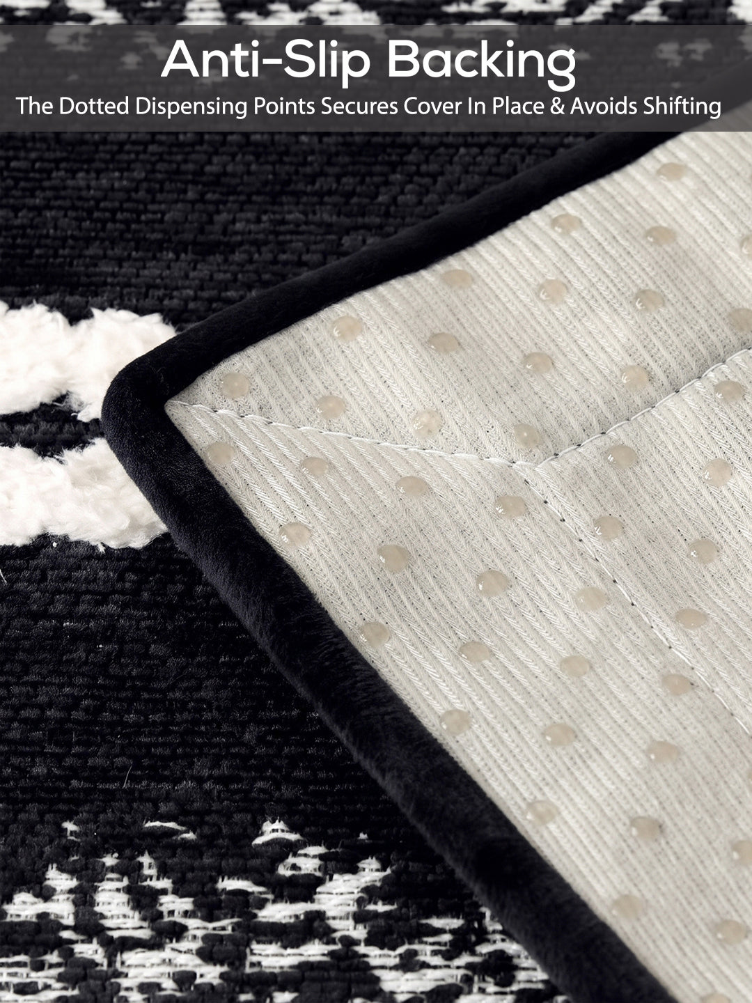 Dotted anti-slip backing