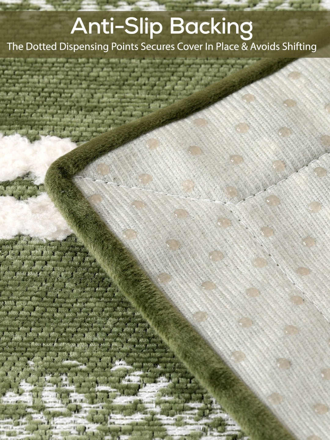 Dotted anti-slip backing