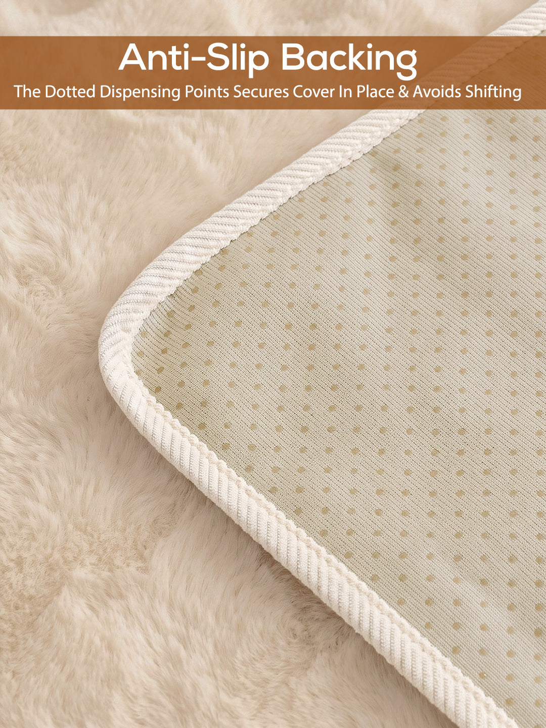 Dotted anti-slip backing