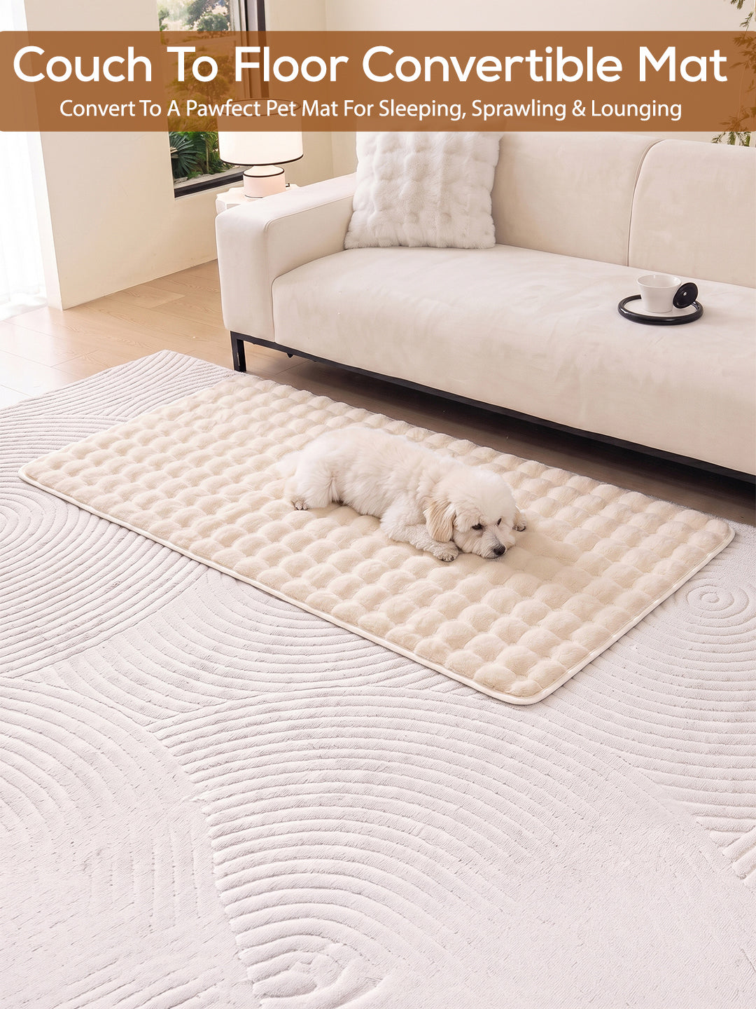 Converts to a floor or pet mat
