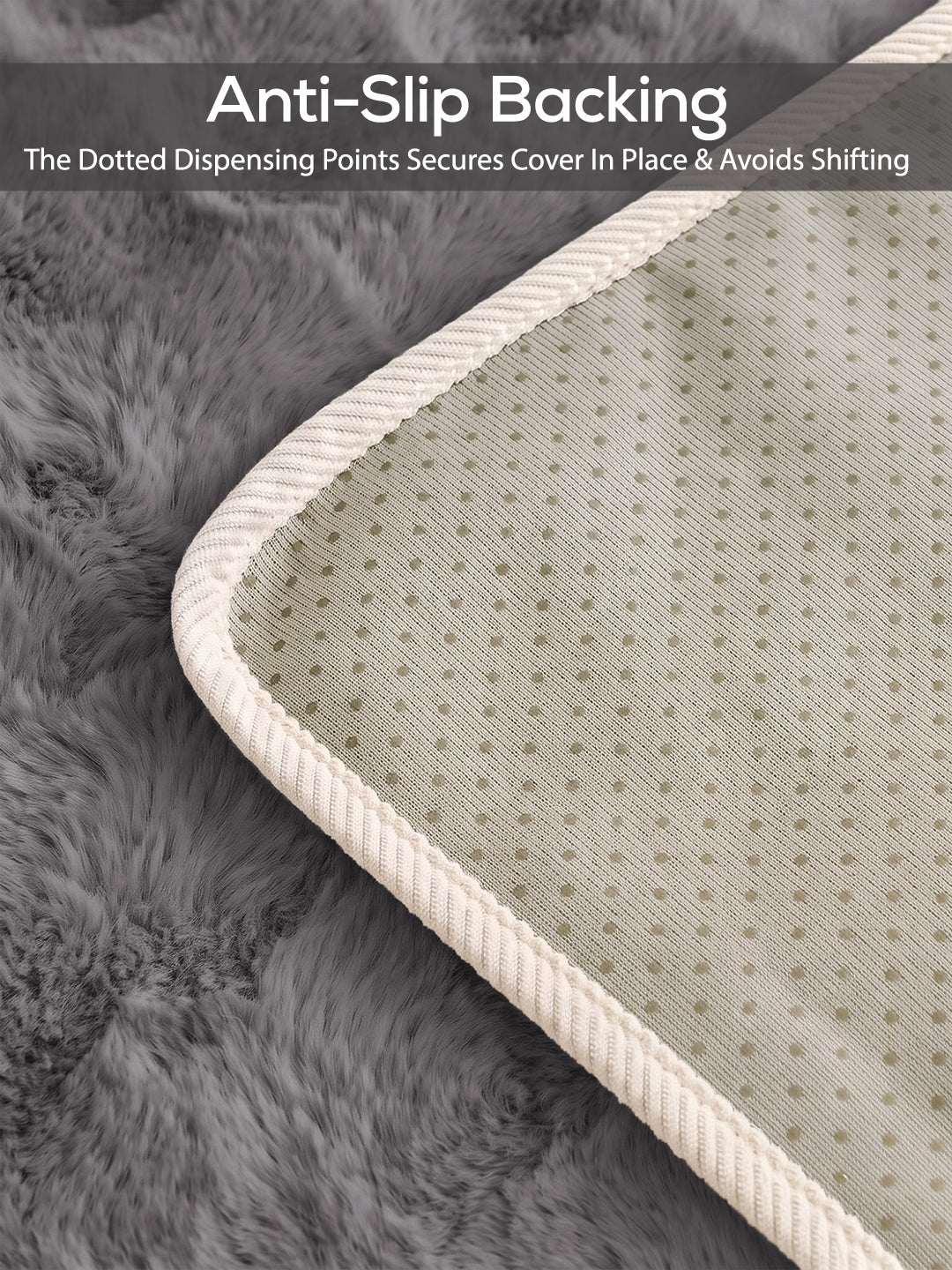 Dotted anti-slip backing