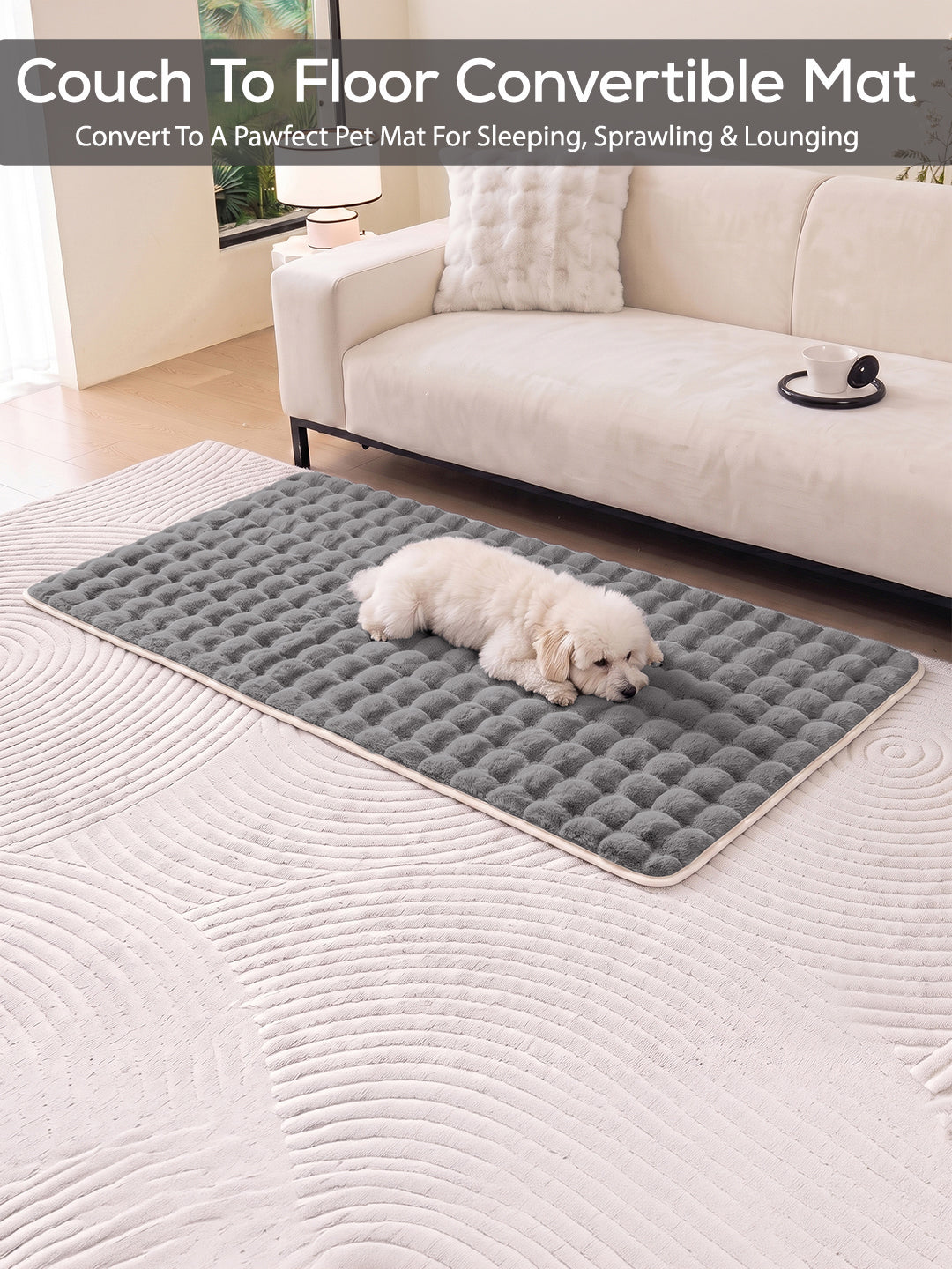 Converts to a floor or pet mat