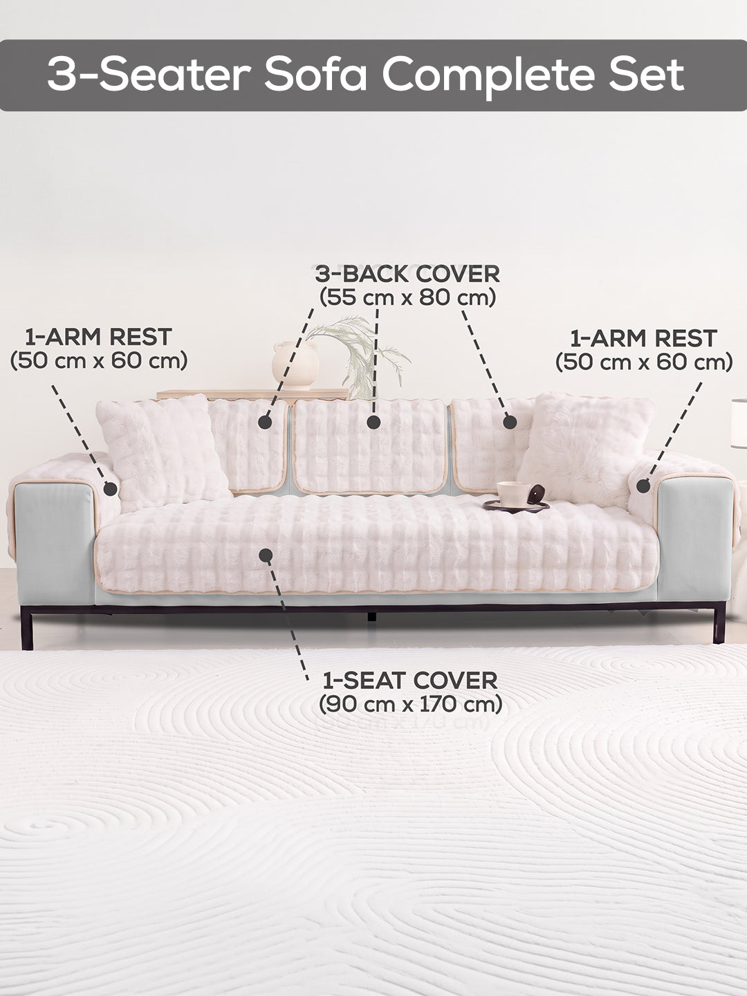 3 seater complete set with sizes