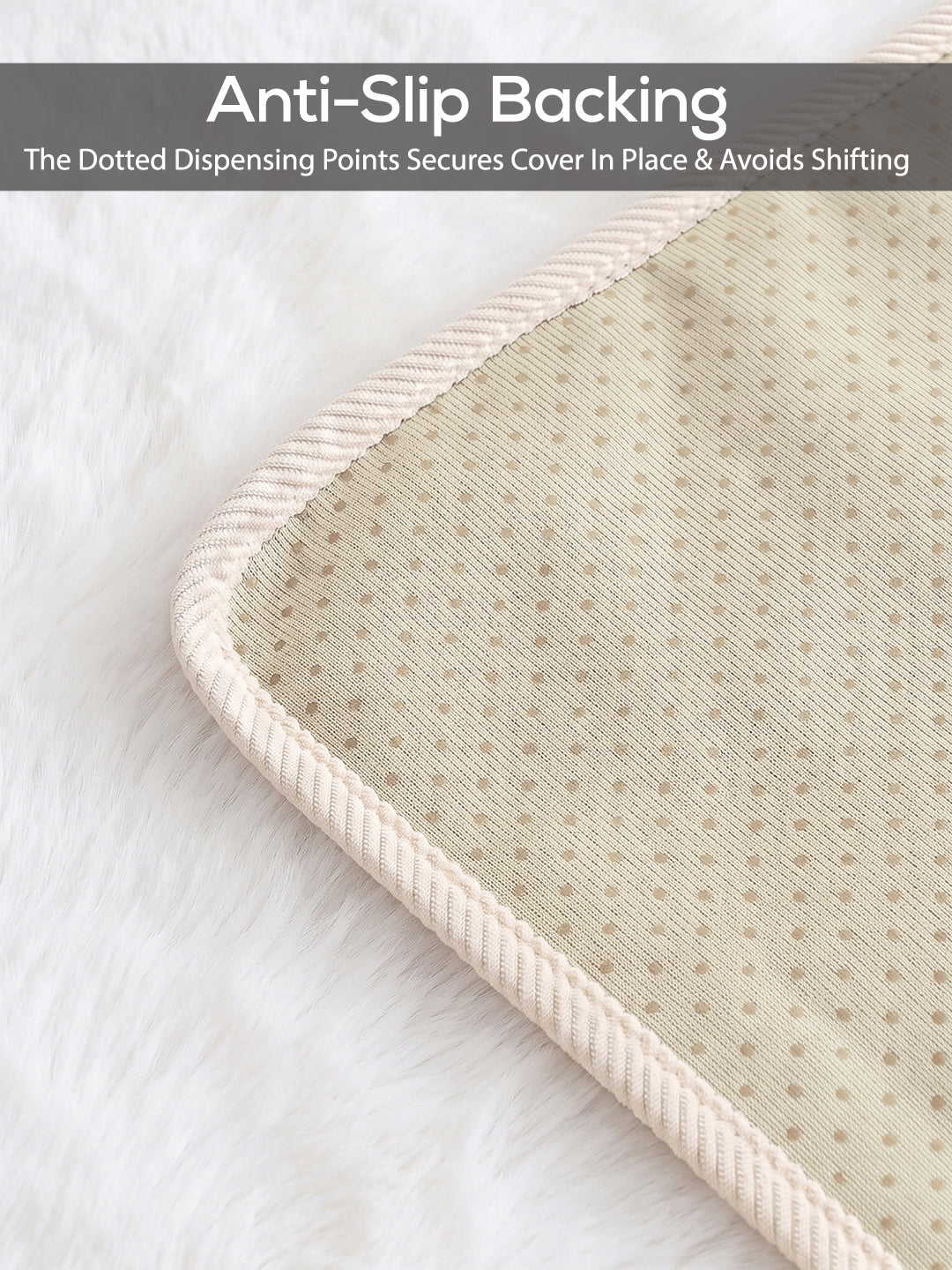 Dotted anti-slip backing