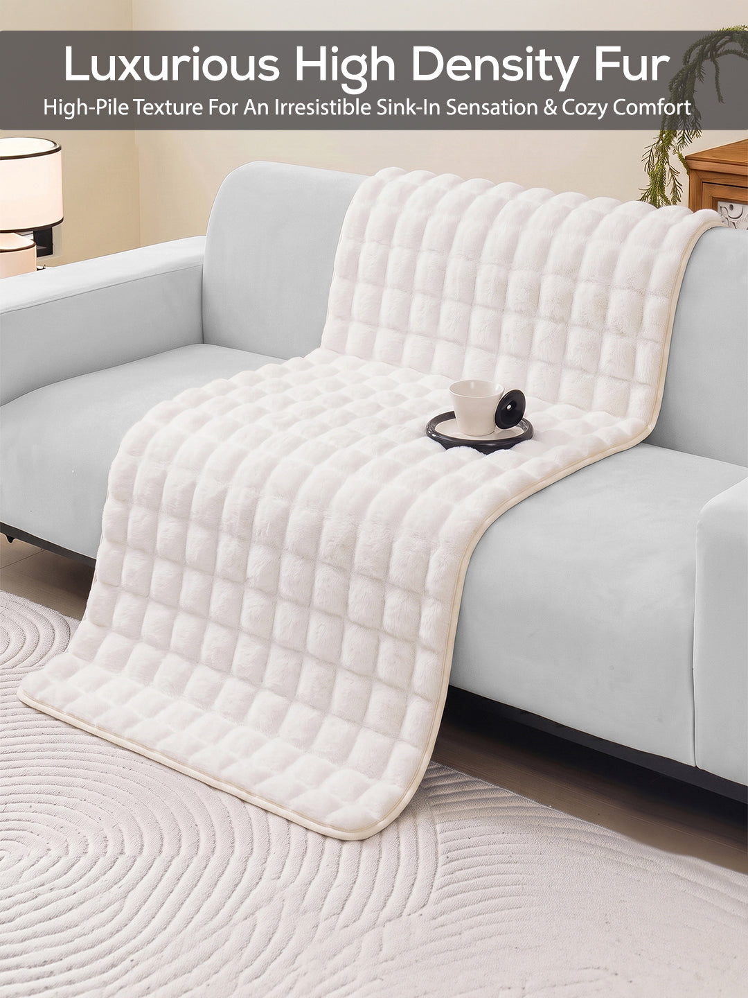 Use as a sofa throw