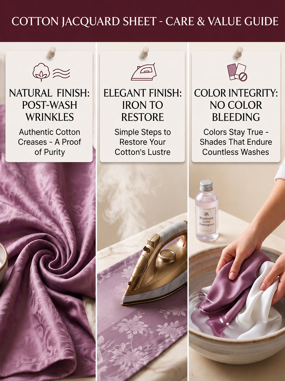 Cotton jacquard care guide