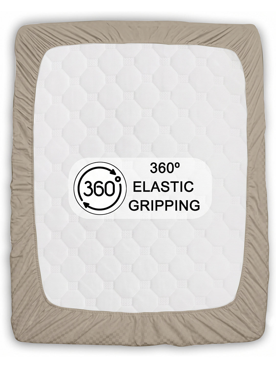 360-degree elastic grips the mattress