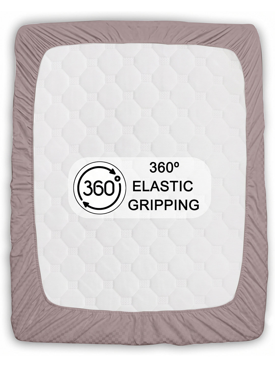 360-degree elastic grips the mattress