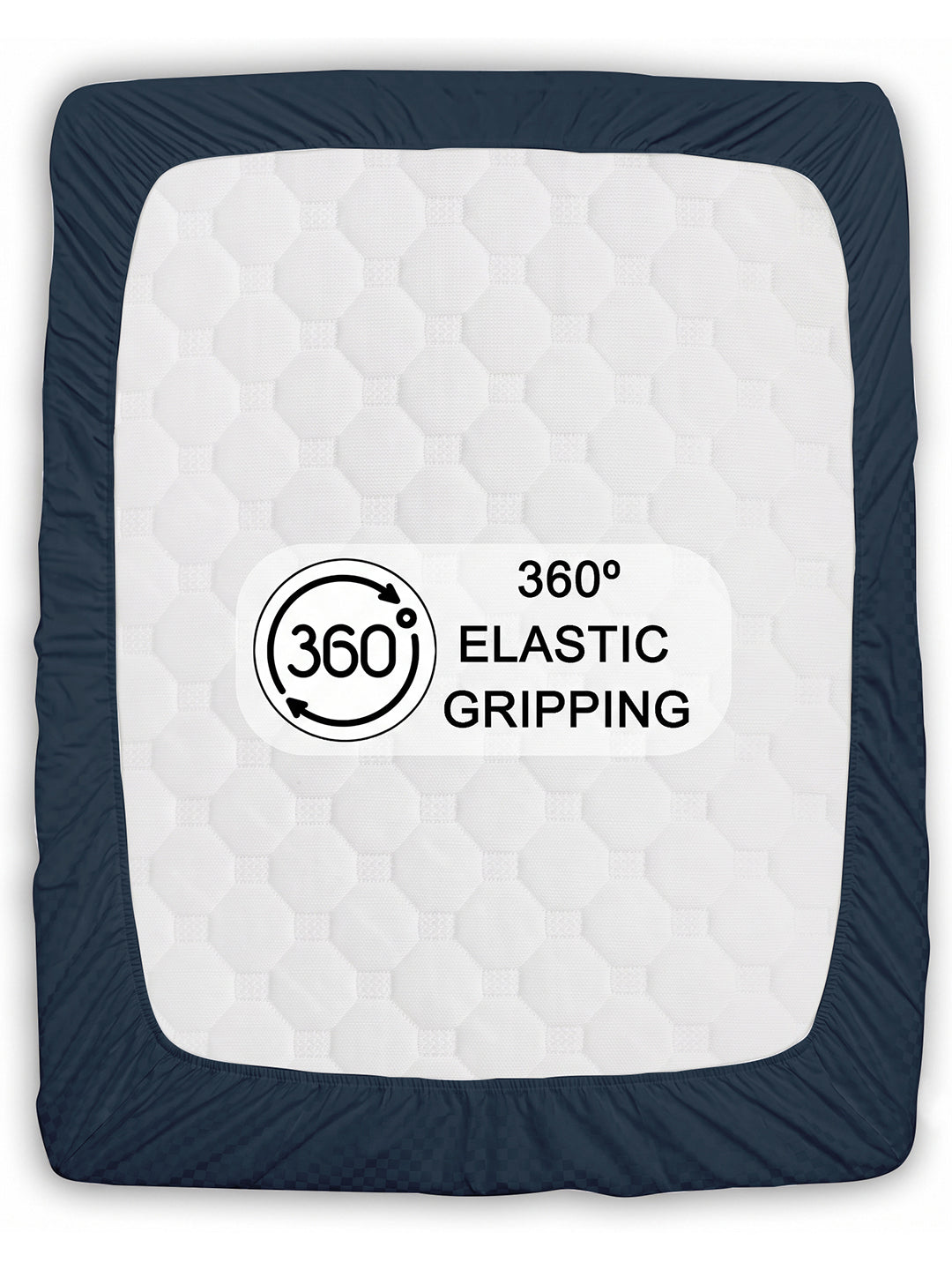 360-degree elastic grips the mattress