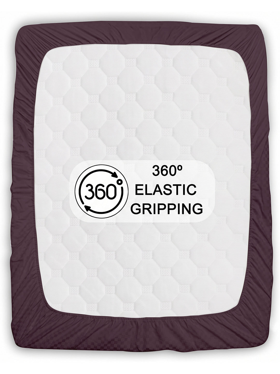 360-degree elastic grips the mattress