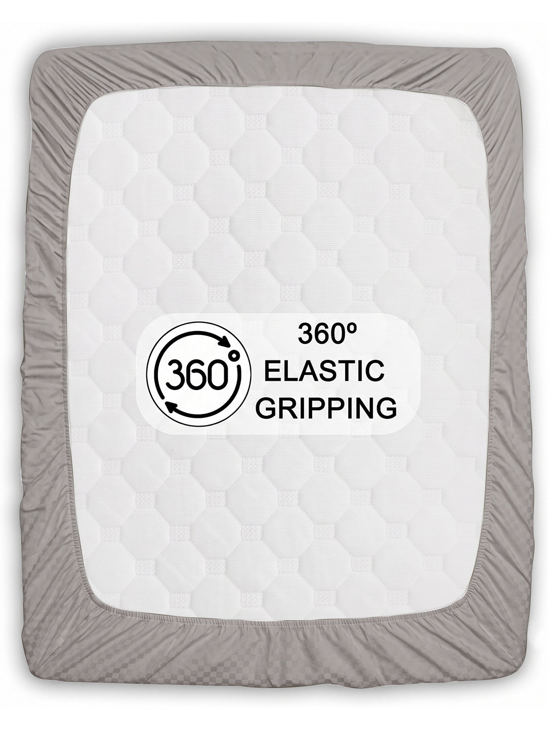 360-degree elastic grips the mattress