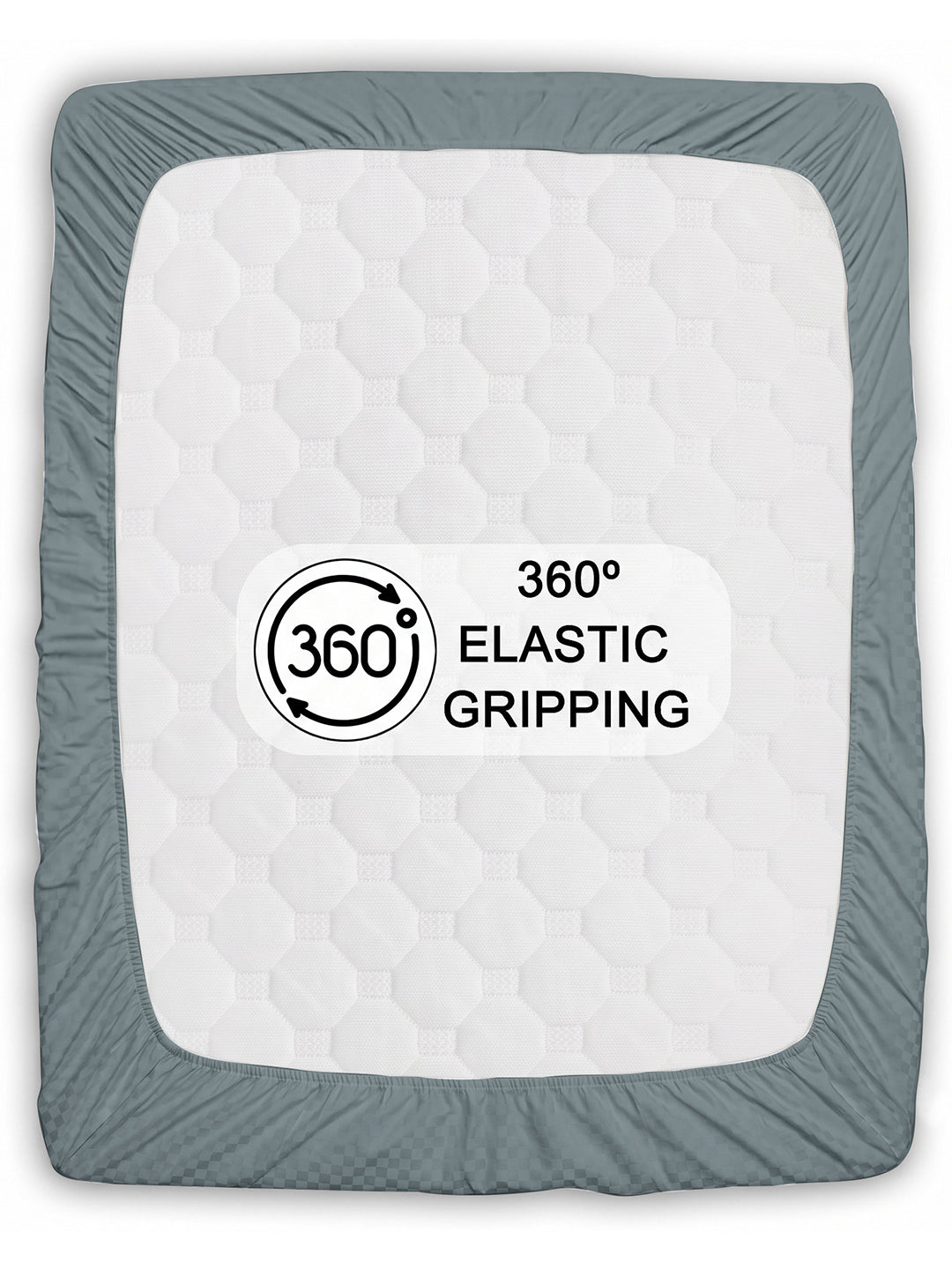 360-degree elastic grips the mattress