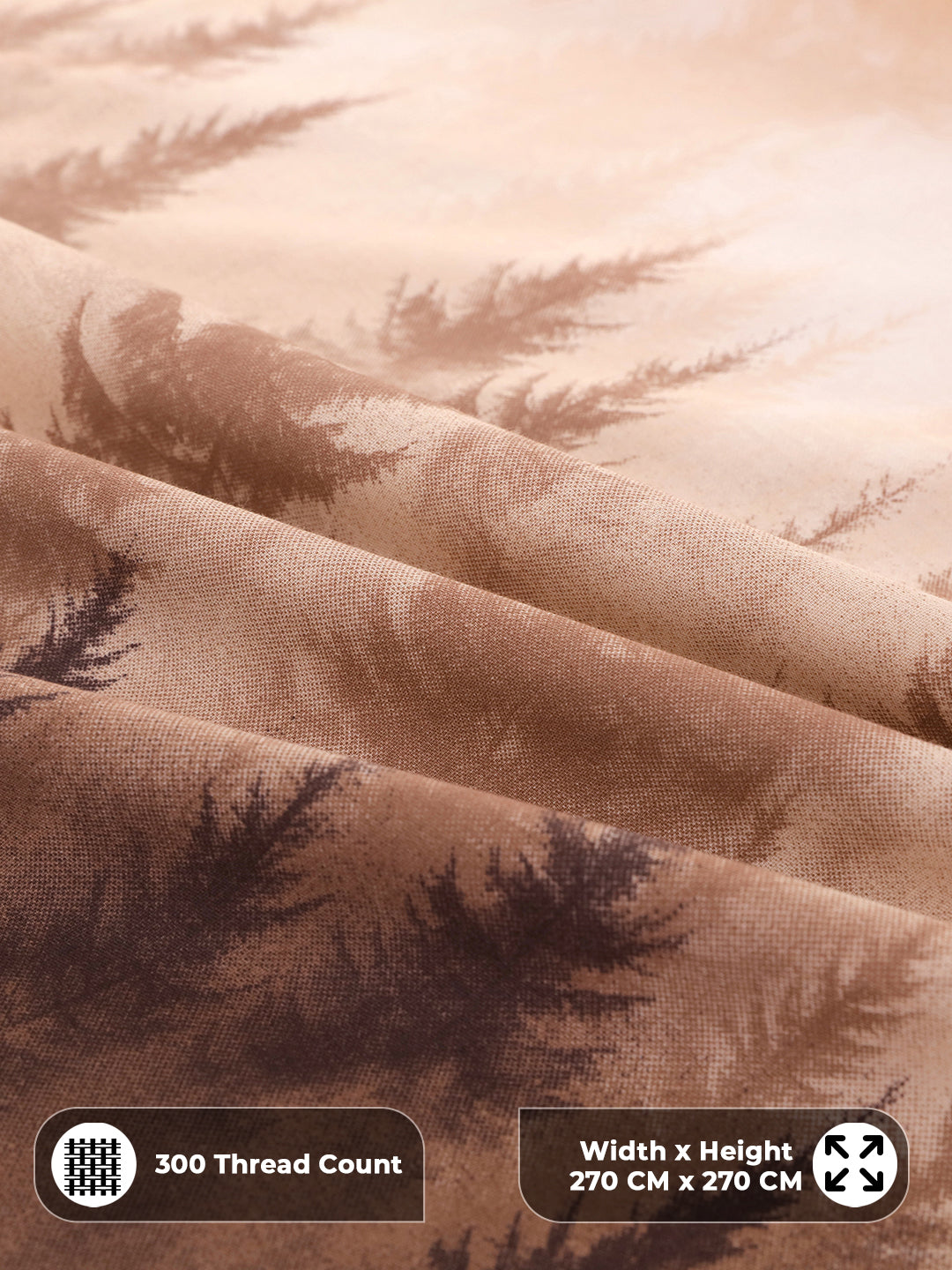 300 thread count sateen cotton close-up