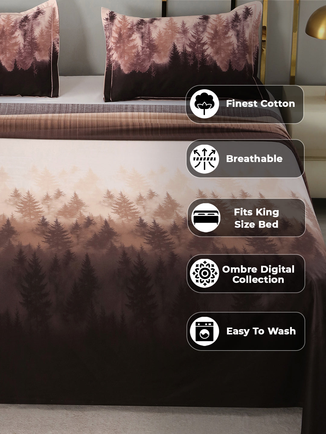 Finest cotton, breathable, fits king size bed