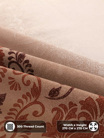300 thread count sateen cotton close-up
