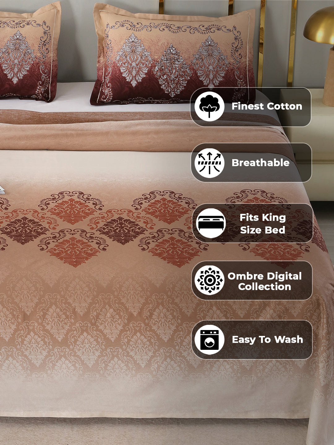 Finest cotton, breathable, fits king size bed