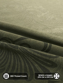 300 thread count sateen cotton close-up