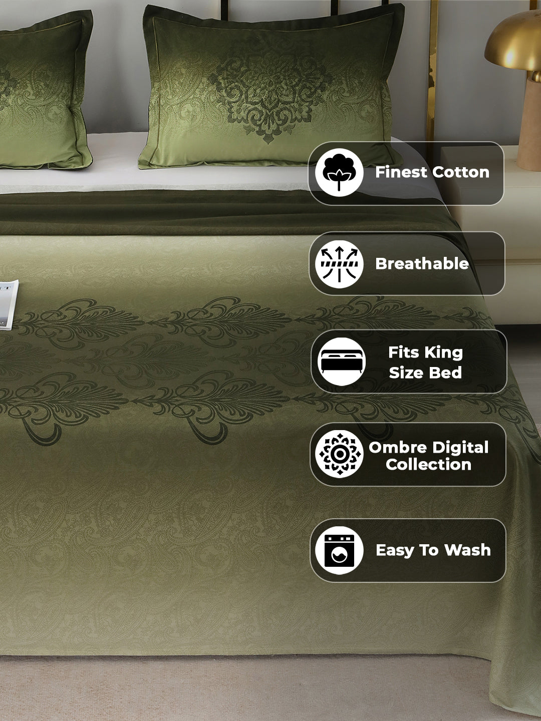 Finest cotton, breathable, fits king size bed