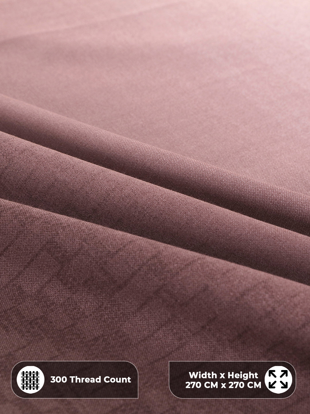 300 thread count sateen cotton close-up