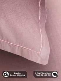 Precise border stitching on pillow covers